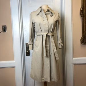London Fog Long Tan Trench Coat
